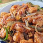 胸肉柔らか♪鶏胸肉とピーマン・玉ねぎの黒胡椒甘酢炒め