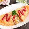 昔なつかし♡じゃがいもと玉ねぎとひき肉のオムレツ