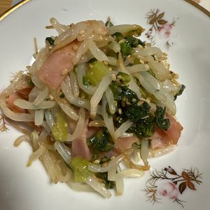 750176の作ってみた!投稿(無限！やみつき！『もやしとレタスのゴマぽんサラダ』)