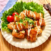 厚揚げと鶏肉の甘酢照りマヨ