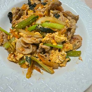 shishiの作ってみた!投稿(免疫力アップ！豚キムチと豆もやし炒め)