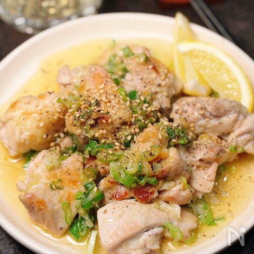 ガツンとにんにくが食欲そそる!【鶏肉のネギ塩焼き】