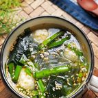 《食べるスープ》肉団子と春雨の具だくさん♪♪中華スープ