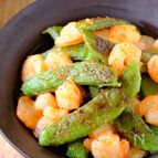 簡単で美味しい！【スナップえんどうとエビのダシ浸し】