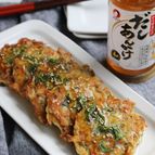 だしあんで食べる♪お野菜たっぷりキノコお好み焼き