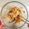あのフルーツがパスタに?!【スイカとトマトの冷製パスタ】の工程4