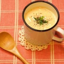 ほっこり♪豆乳タラコのポタージュ