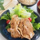 【250kcal以下主菜】油無しで作る　豚肉の生姜焼き