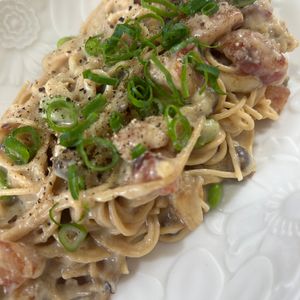 1224899の作ってみた!投稿(豆乳みそクリームパスタ『たんぱく質をしっかり摂りたい方へ♪』)
