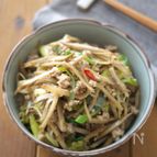 【簡単おかず】豚ごぼうの甘辛きんぴら・お弁当やダイエットに！