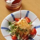 梅ドレッシングの大根サラダ。