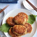 調味料なしで美味しい＊サバ缶はんぺんバーグ