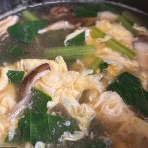 えみりんの作ってみた!投稿(ふんわり卵と小松菜のとろみ中華スープ【#簡単#スープ】)