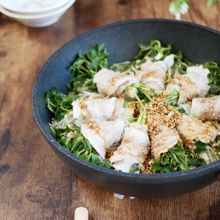 【Wタンパク質を摂取！】豆苗の肉巻き