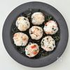 ハロウィンにおすすめ!目玉おにぎり♩明太チーズ+韓国海苔の工程3