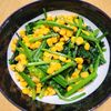 ナムディの作ってみた!投稿(箸が止まらない『コーンとほうれん草のガーリックソテー』)