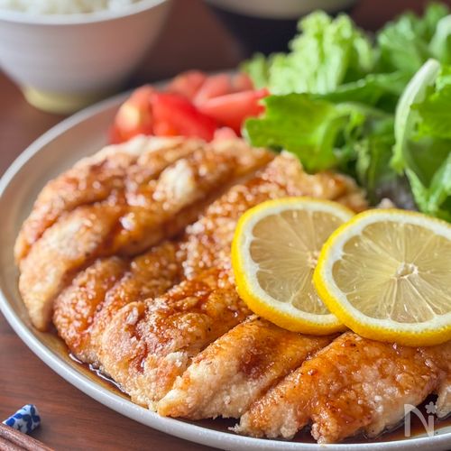 鶏むね肉で大満足✨ザックっとハニー檸檬チキン🐔