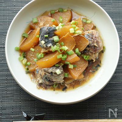 さば缶と大根の甘辛しょうが煮
