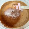 耐熱ガラス容器で焼く、チョコレートバスクチーズケーキの工程8