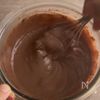 【レンジで簡単】ブルーベリーとココアプリンのハロウィンケーキの工程2