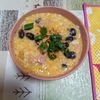 RON♪RONの作ってみた!投稿(『豚まめキムチ雑炊』レンジで簡単!冷凍ごはんですぐできる☆)