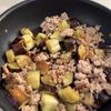 【なすの肉味噌そぼろ丼】ご飯が止まらない甘辛どんぶりの工程2
