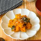【1人分35円の副菜！】サイコロかぼちゃの焼肉のたれサラダ