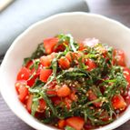 【大葉たっぷりトマトのナムル】サッパリいくらでも食べられる♪