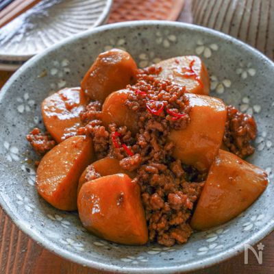 【コツあり】惣菜屋さん風『豚ひき肉と里いもの煮っころがし』