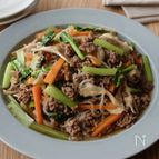 【しらたきとひき肉のチャプチェ】春雨不使用でカロリーダウン