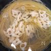 シャキッと美味しい!れんこん入り明太パスタの工程2