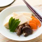 白だしで美味しい【高野豆腐の含め煮】