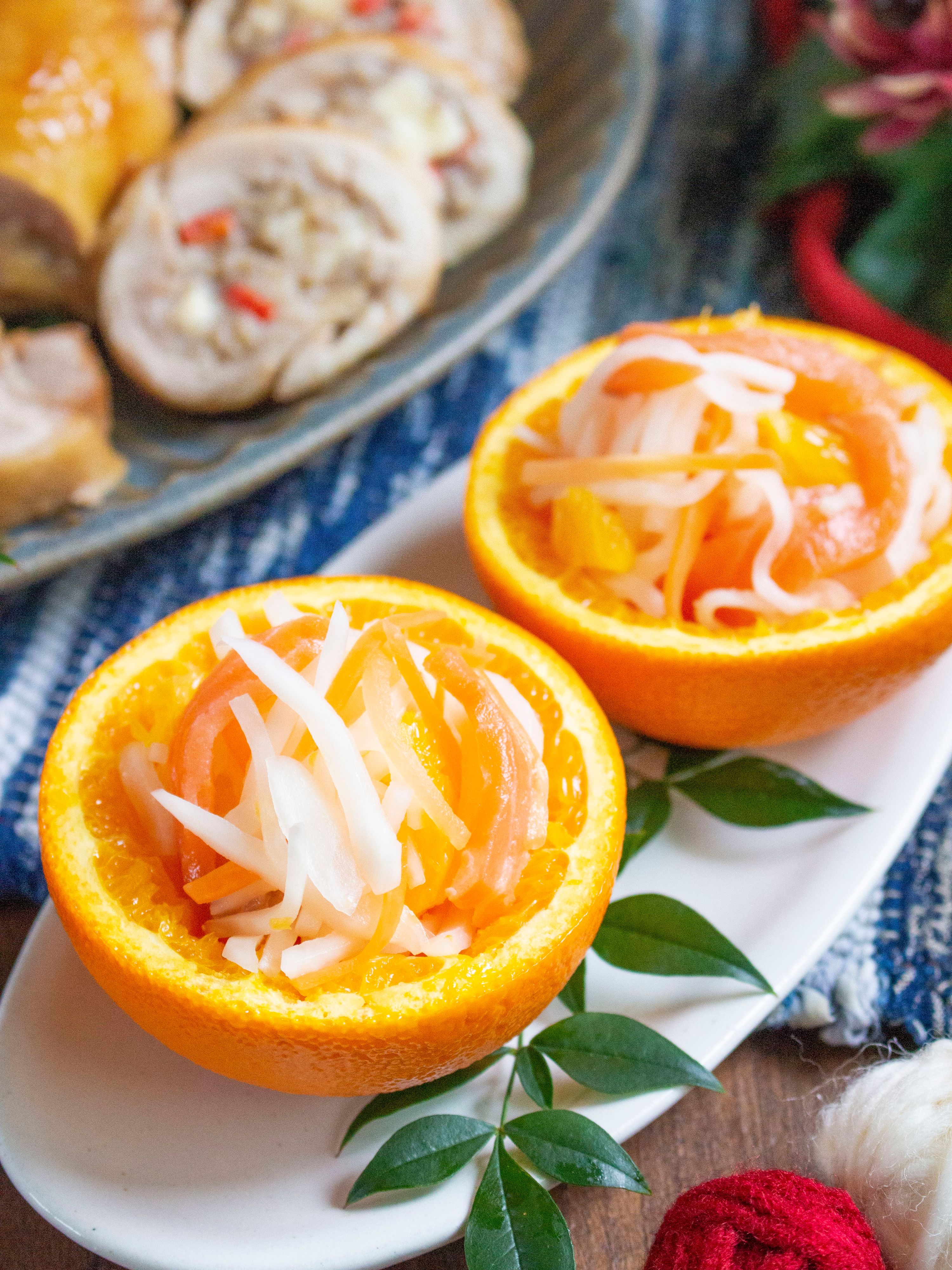 オレンジカップのスモークサーモンなます | レシピサイトNadia