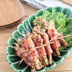 えのきだけのベーコン巻きハニーマスタード風味