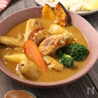 スープカレーってこんなに簡単！出汁と市販のルーで♪