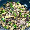 炒めるだけ◎とろっと最高【ナスとピーマンの和風キーマカレー】の工程1