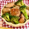 10分でパパッと♡鶏だんごとブロッコリーの甘辛しょうが炒め