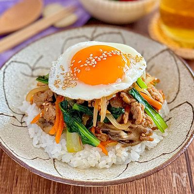 パパっとおいそぎビビンバ・簡単だけどちゃんと美味しい♡
