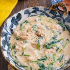 鶏肉とほうれん草とえのきの中華風コク旨クリーム煮