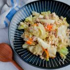 食べ盛り満足！そぼろ入り野菜炒め