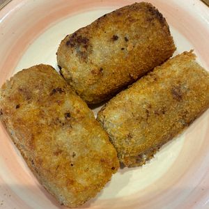 くだもの大好き🧡の作ってみた!投稿(じゃがいもと合い挽き肉のサクふわコロッケ【卵不使用】)