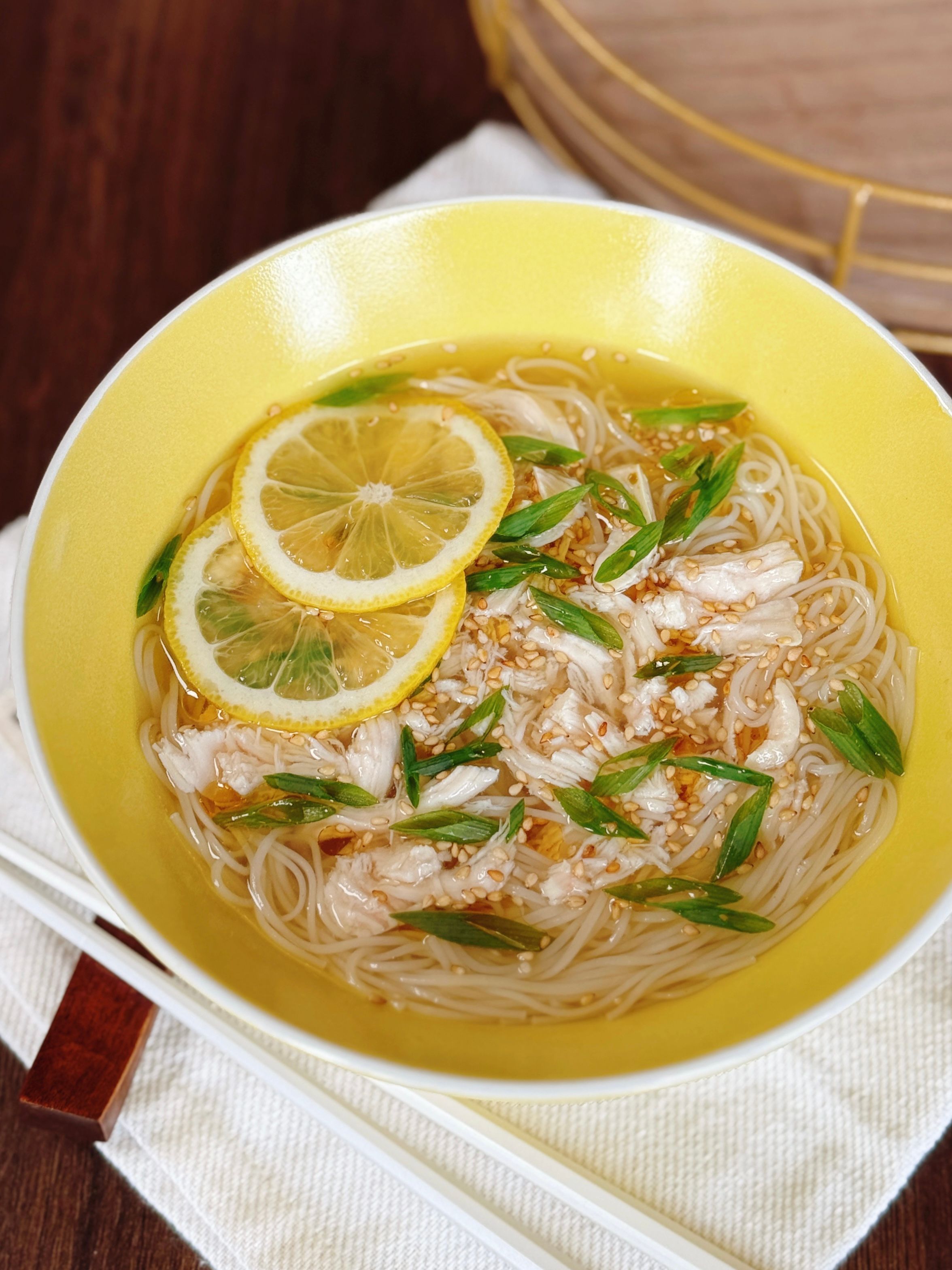 柚子胡椒香る♪ササミのさっぱりそうめん】ツルッと秒で完食
