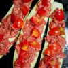 肉のうま味がじゅわ～♪としみ込んだ簡単♪なすピザの工程2
