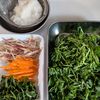 【豚こま唐揚げ】~たっぷり野菜おろし添えの下準備
