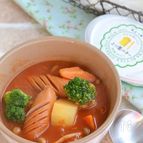 ごろごろ野菜とチーズのトマトスープ鍋