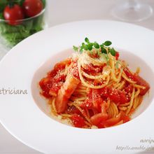 <15分でパパッと♪ランチ>簡単♡アマトリチャーナ