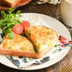 【長ねぎあったら！】コンソメ味のねぎベーコンチーズトースト