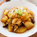 『大根と鶏肉のオイスター煮』煮汁が絡む♪やさしい味わい♡
