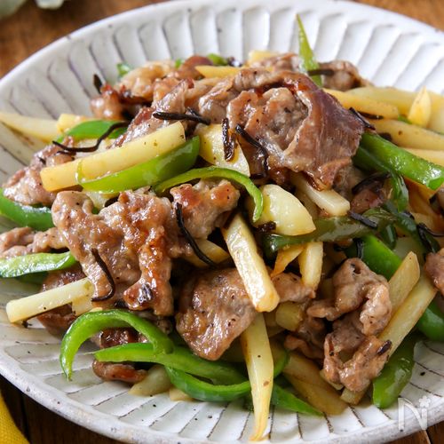 【豚肉とじゃがいもとピーマンの塩こん炒め】身近な食材で手軽！