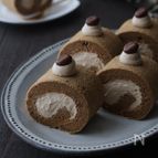 ふわしゅわビター♪米粉のコーヒーロールケーキ